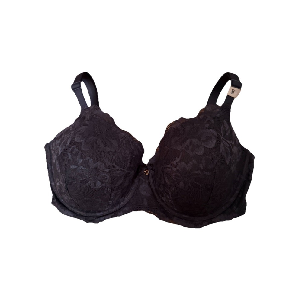 Victoria's Secret Body by Victoria Lined‎ Demi Bra Grey Lace Underwire 36G New
